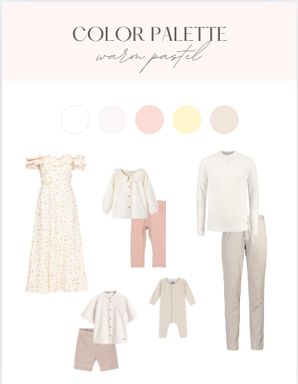 Family outfit ideas in warm tones for light and airy photography - Austin Family Photographer.